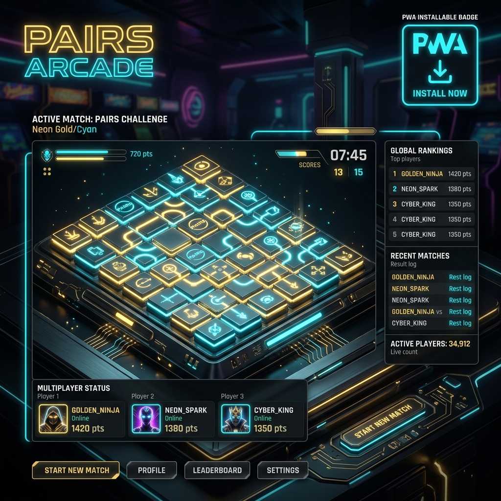 Pairs Arcade Production Architecture Viewport